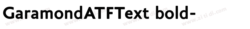 GaramondATFText bold字体转换
